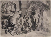KG 17516
<br/>
De vondst van Erichtonius in zijn rieten mandje
<br/>
<em>Sompel, Pieter van (1590-1663)</em>